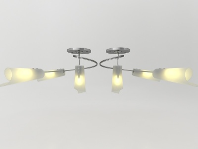 现代玻璃吊灯模型3d模型