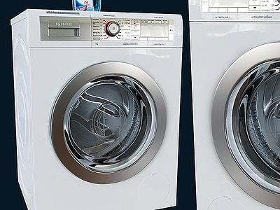 3d<font class='myIsRed'>现代</font>滚筒洗衣机模型