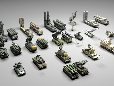 3d防空导弹坦克模型