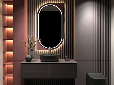 现代浴室柜模型