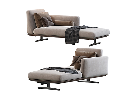 3dEvergreen现代躺椅模型