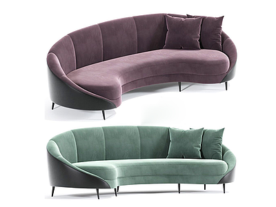 3d现代户型沙发模型
