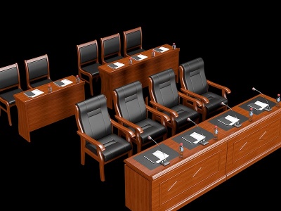 会议条桌3d模型