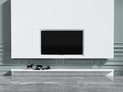电视背景墙3d模型