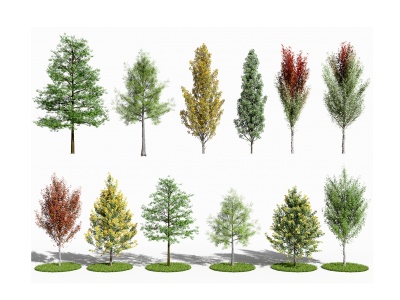现代植物树木模型3d模型
