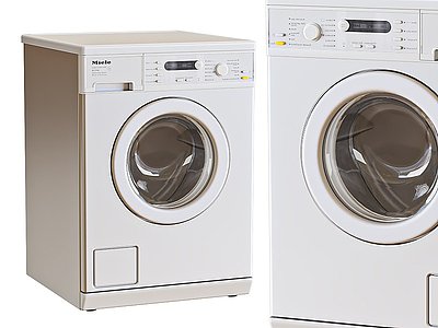 3d现代滚筒洗衣机模型