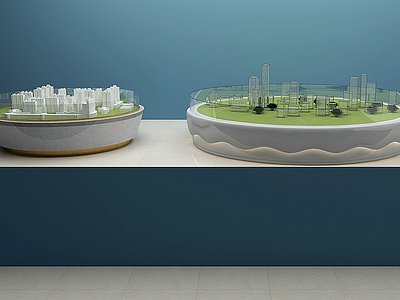城市沙盘模型3d模型
