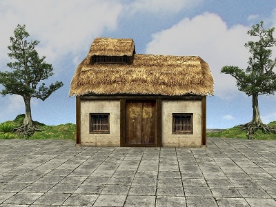 3d乡村建筑文化建筑模型