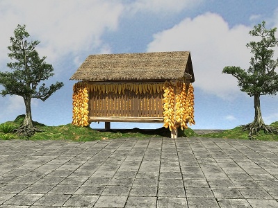 乡村建筑文化建筑3d模型