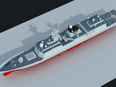 战舰模型3d模型