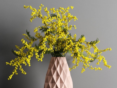 现代花瓶花艺3d模型