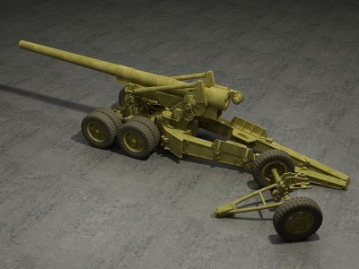 155M1火炮模型3d模型
