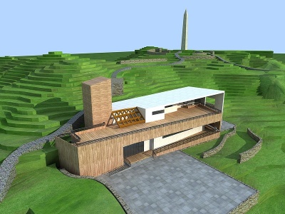 3d创意别墅模型
