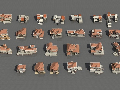 简模别墅模型3d模型