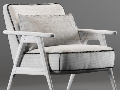 3d休闲椅单人沙发模型