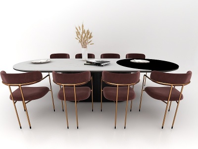3d餐桌椅模型