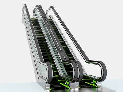 3d商场电梯扶梯模型