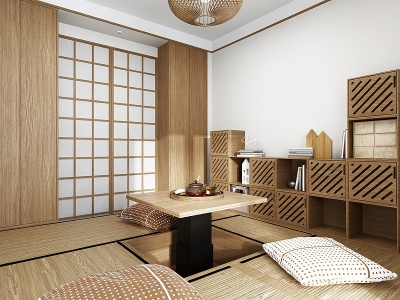 日式榻榻米茶室模型3d模型
