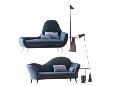 现代休闲躺椅模型3d模型