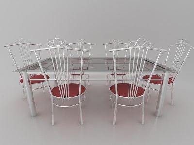 3d现代风格<font class='myIsRed'>餐桌椅</font>模型