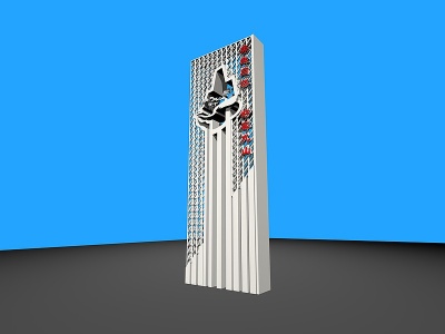 精神堡垒雕塑模型3d模型