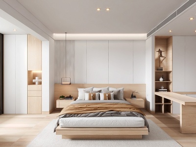 日式卧室模型3d模型
