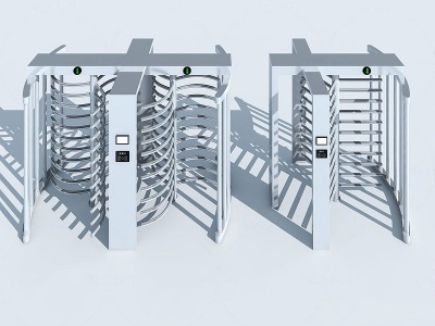 安检入口闸机模型3d模型