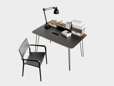 现代书桌椅模型3d模型