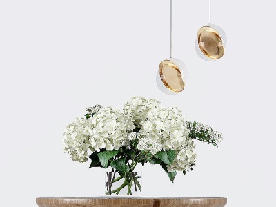 3d现代花艺花瓶挂件模型
