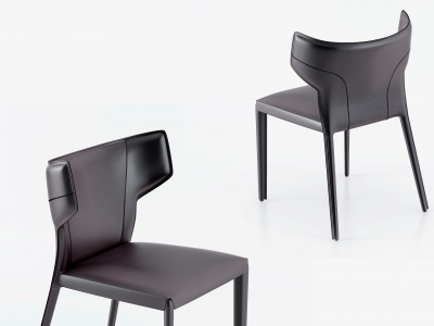 3d现代皮革单椅模型