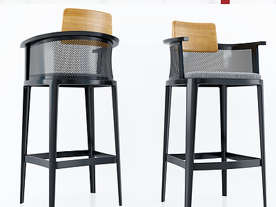 现代轻奢网格单椅模型3d模型