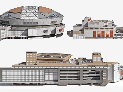 3d现代<font class='myIsRed'>美国</font>城市建筑楼房模型
