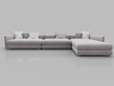 现代风格转角沙发模型3d模型