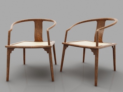 3d中式椅子模型