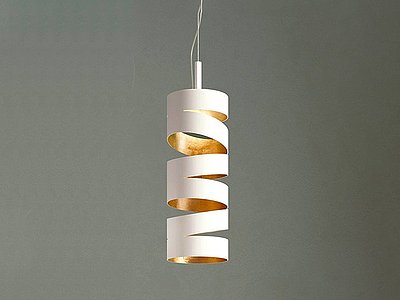 3d现代设计款创意吊灯螺旋模型