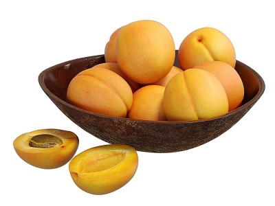 3d杏子碗模型