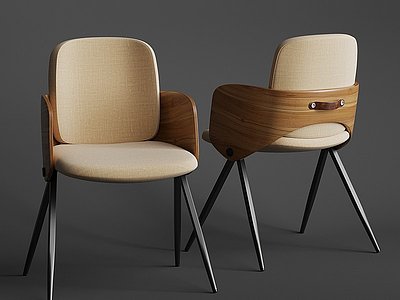 现代休闲椅子组合模型3d模型