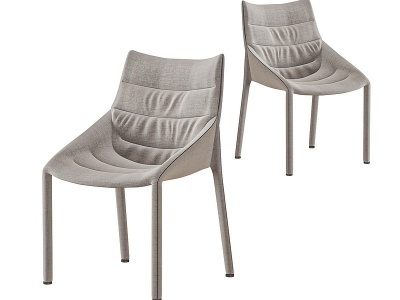 3d现代布艺设计款单椅模型