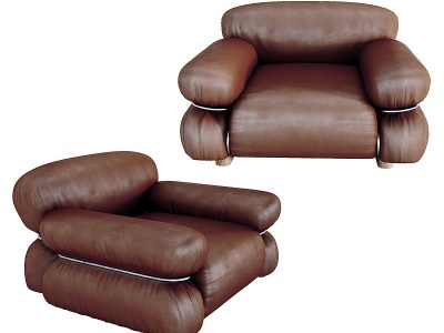 意大利现代单人沙发模型3d模型