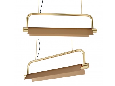 现代金属吊灯模型