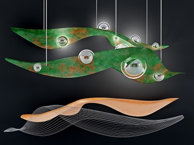 3d现代创意装饰吊灯模型