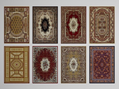 3d欧式古典地毯装饰模型