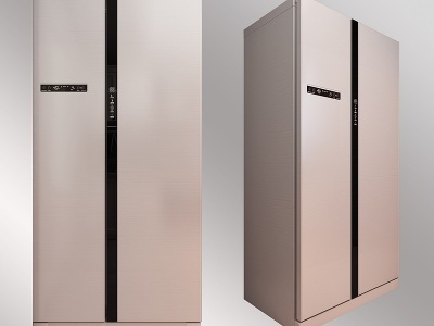 现代冰箱模型3d模型