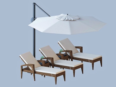3d现代遮阳伞模型