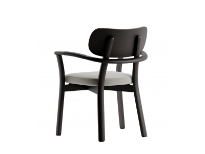 新中式布艺单椅模型3d模型