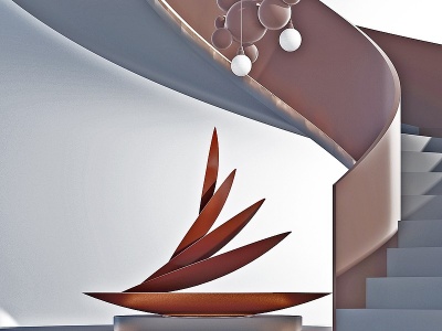 现代抽象雕塑模型3d模型