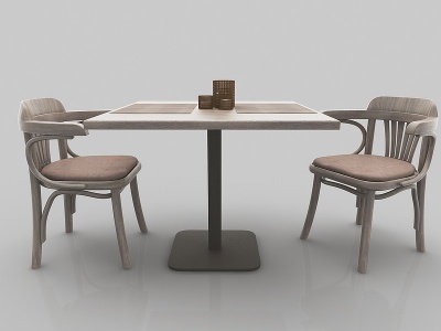 现代风格餐桌模型
