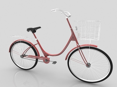 现代风格自行车模型3d模型