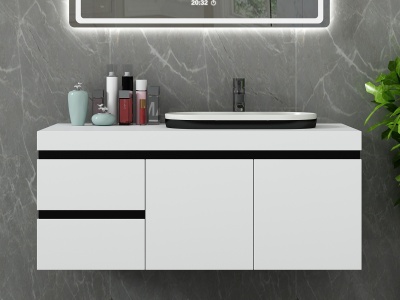 3d现代卫浴柜组合模型