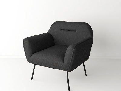 北欧休闲椅简约单人沙发模型3d模型